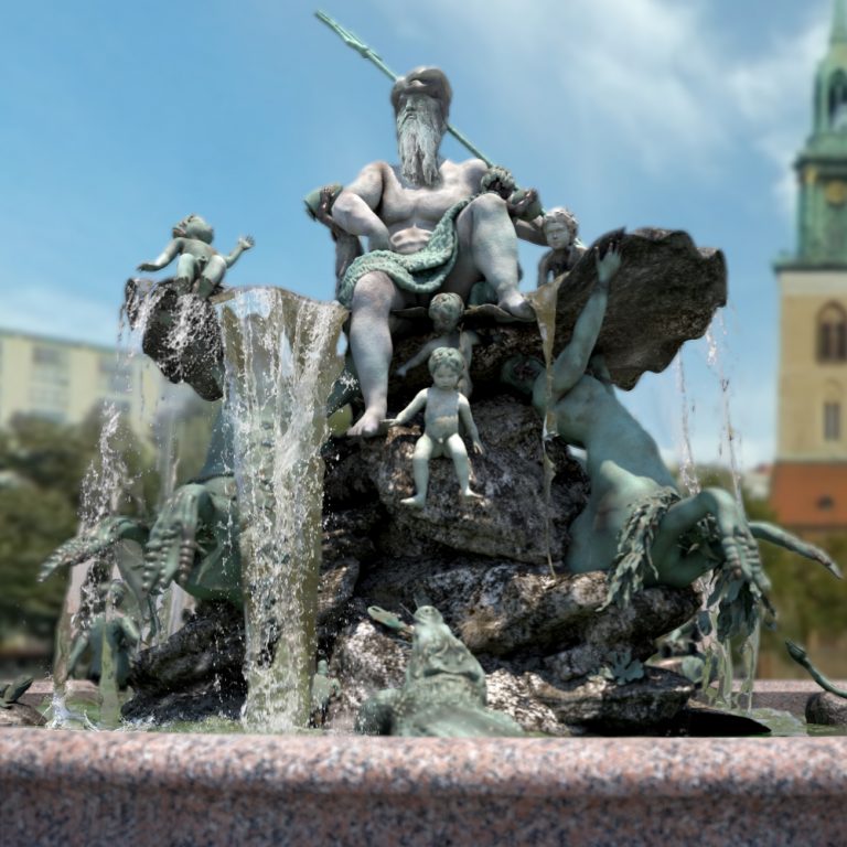 Neptune Fountain Berlin - 3D model